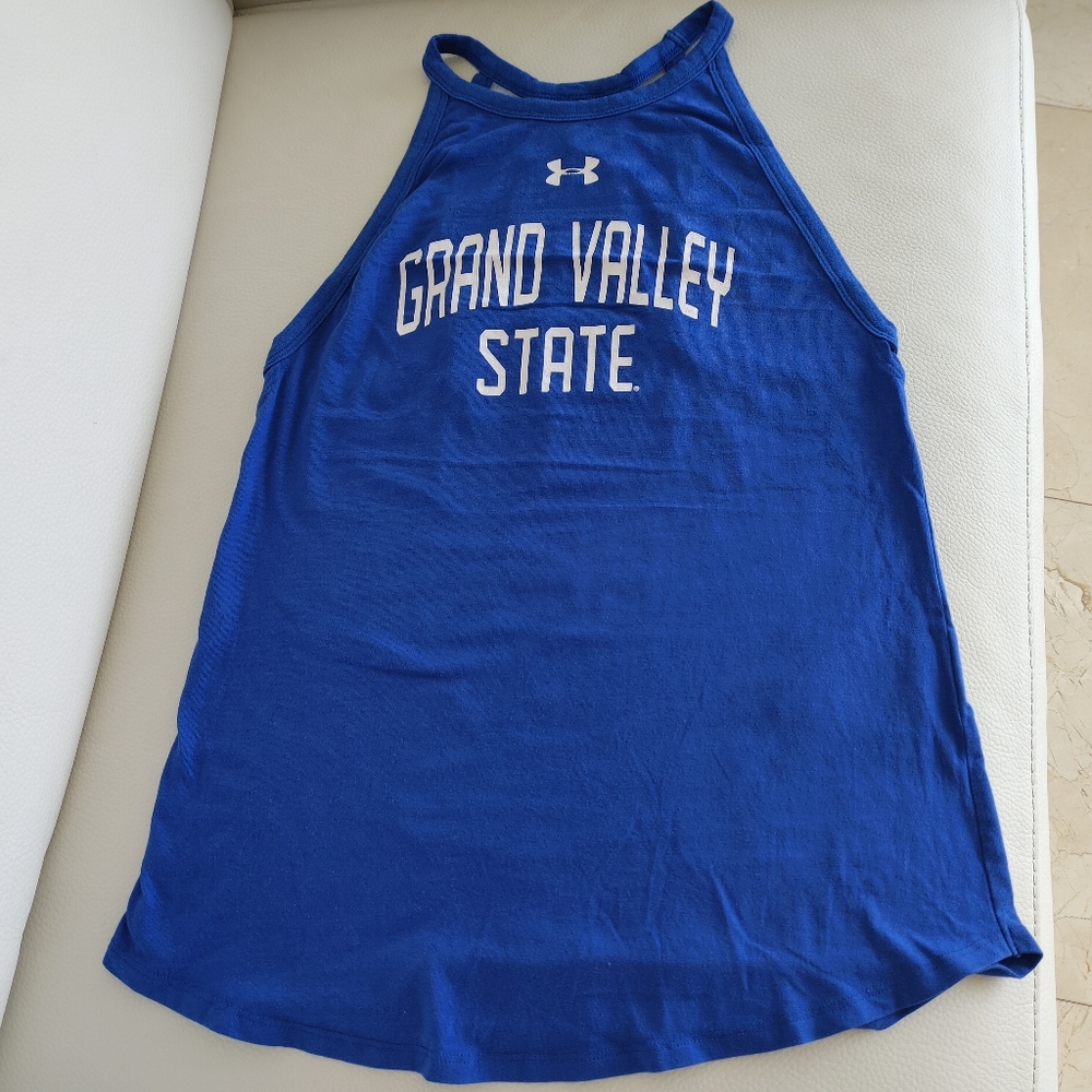Under Armour GVSU Strappy Back Tank Top - Heatgear - Lake Blue - Size XS